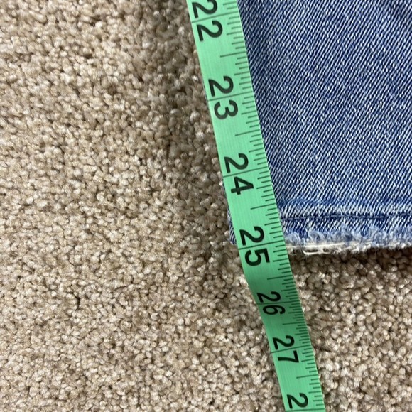 Hollister Womens Mom Jean Curvy High Rise 7 x 25 Distressed Destroyed - Picture 6 of 8